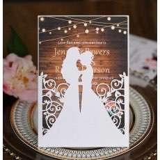 Homosexual Girl Marriage Invitation Card Wedding Card Design Laser Cut